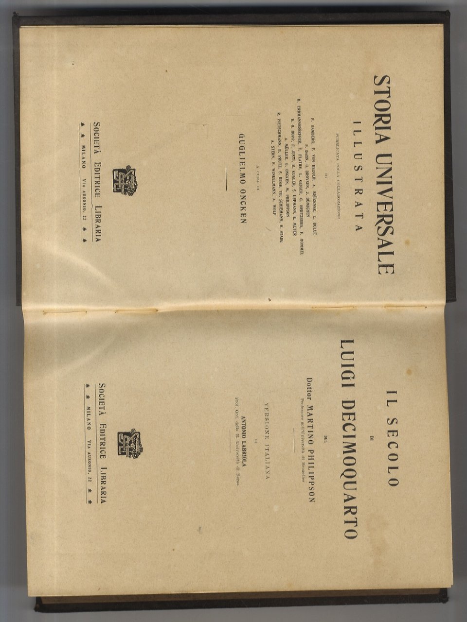 Il secolo di Luigi decimoquarto. Versione italiana di Antonio Labriola.