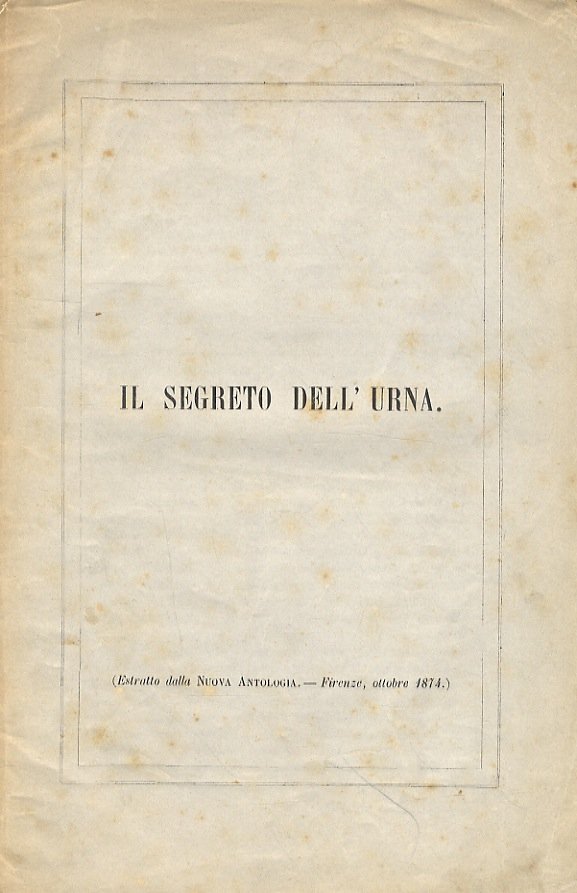 Il segreto dell'urna.