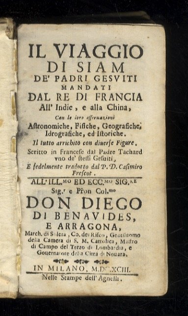 Il viaggio di Siam de' padri Gesuiti mandati dal re …
