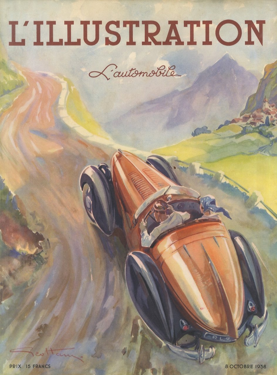 ILLUSTRATION (L'). Journal hebdomadaire universel. L'automobile. 8 Octobre 1938. | Immagine principale