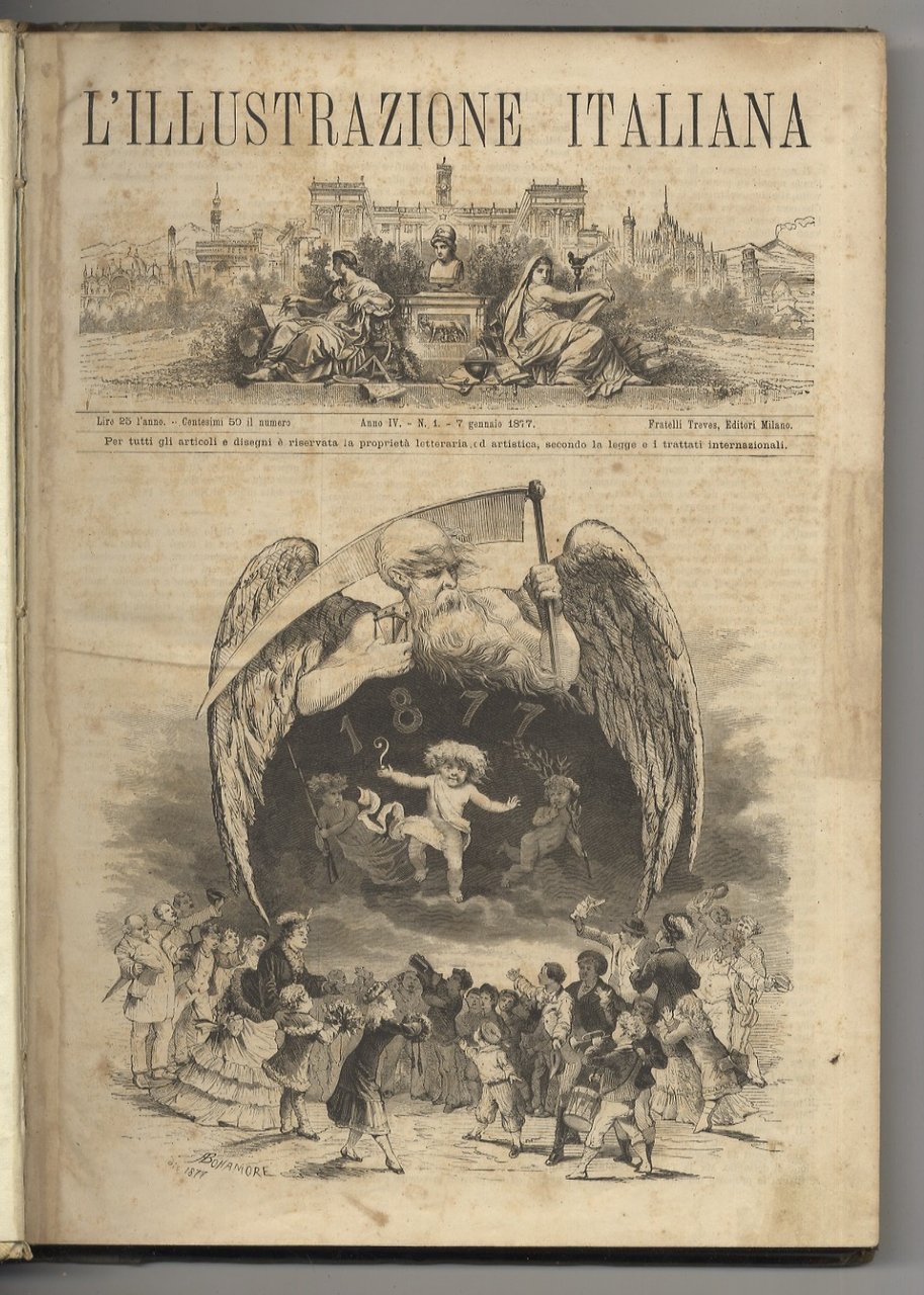 ILLUSTRAZIONE (L') Italiana. Anno IV, 1877: primo semestre: dal n. …