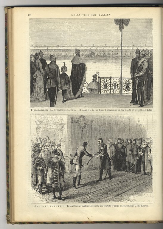 ILLUSTRAZIONE (L') Italiana. Anno IV, 1877: primo semestre: dal n. …