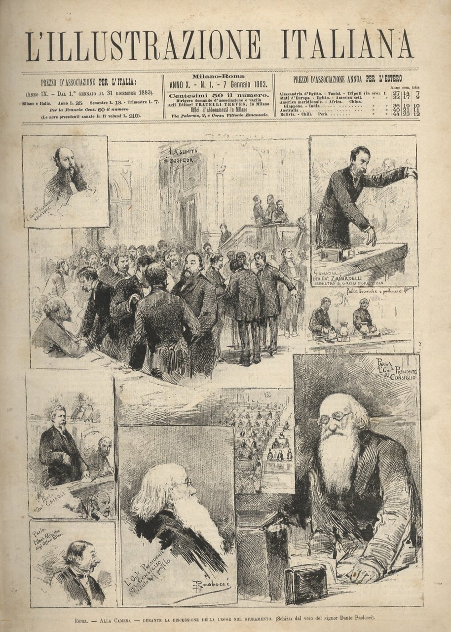 ILLUSTRAZIONE (L') Italiana. Rivista settimanale degli avvenimenti e personaggi contemporanei …