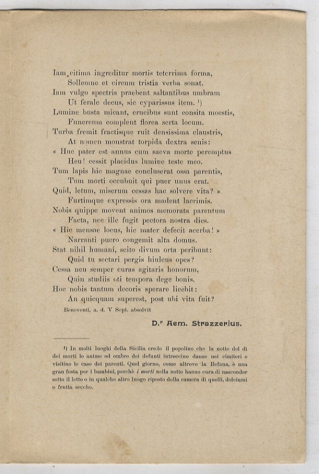 In diem Manium sollemnem.