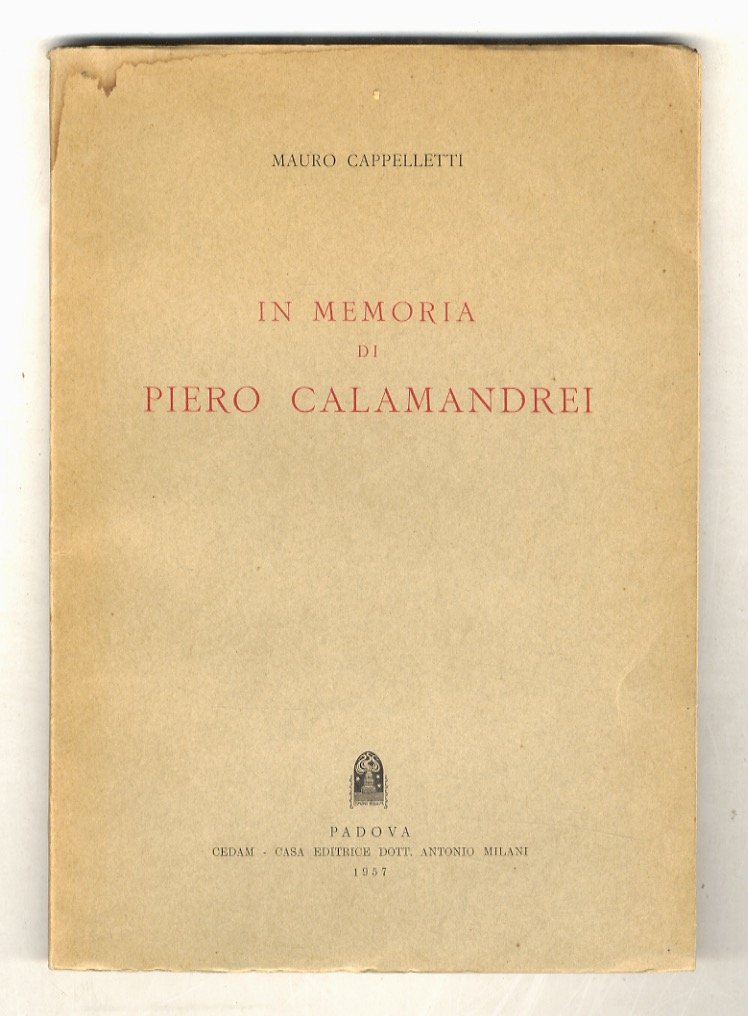 In memoria di Piero Calamandrei.