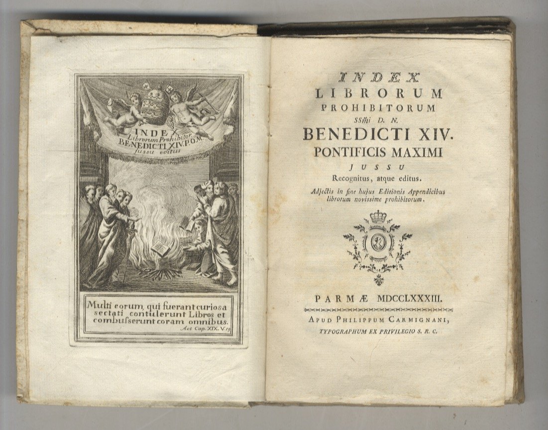 Index Librorum Prohibitorum Sanctissini D. N. Benedicti XIV pontificis maximi … | Immagine principale