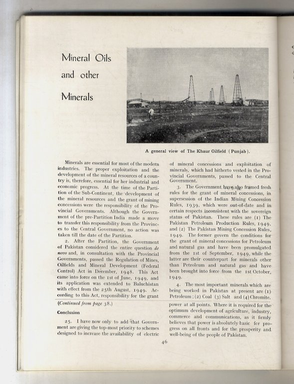 INDUSTRY in Pakistan. Aug. 1947 - Aug. 1950.