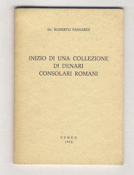 Inizio di una collezione di denari consolari romani.
