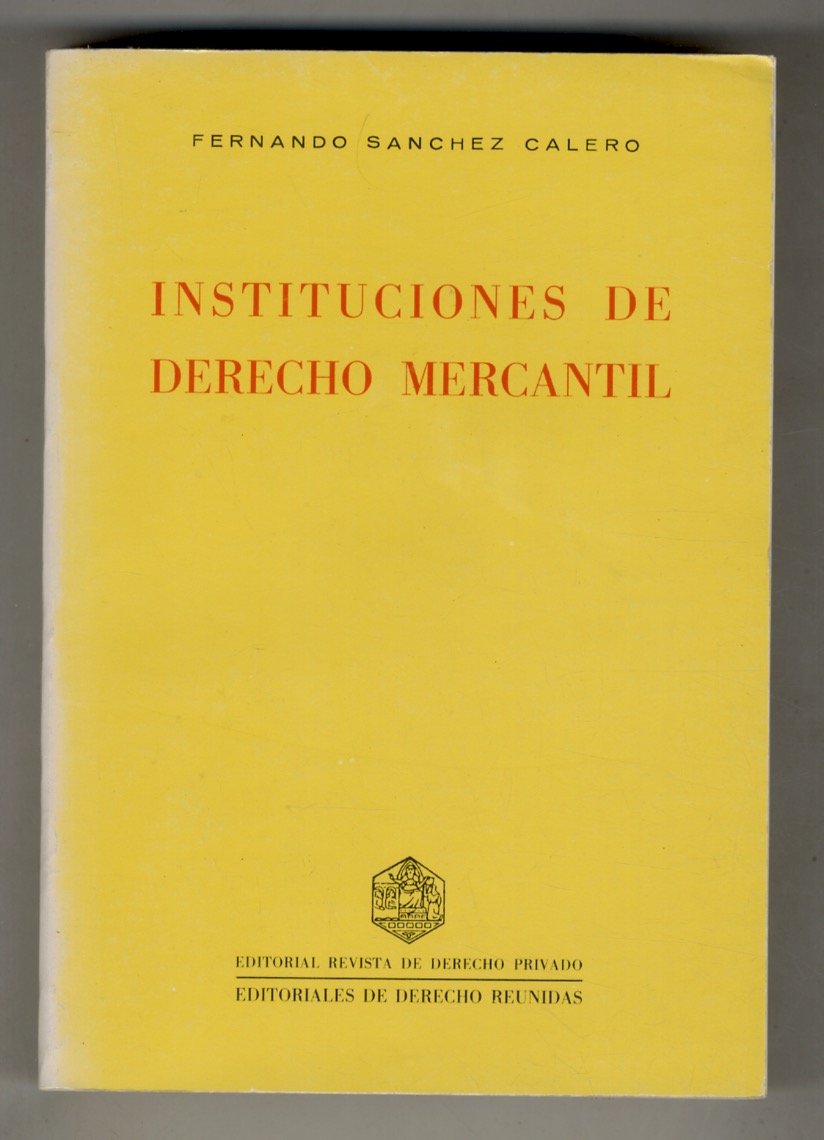 Instituciones de derecho mercantil. | Immagine principale