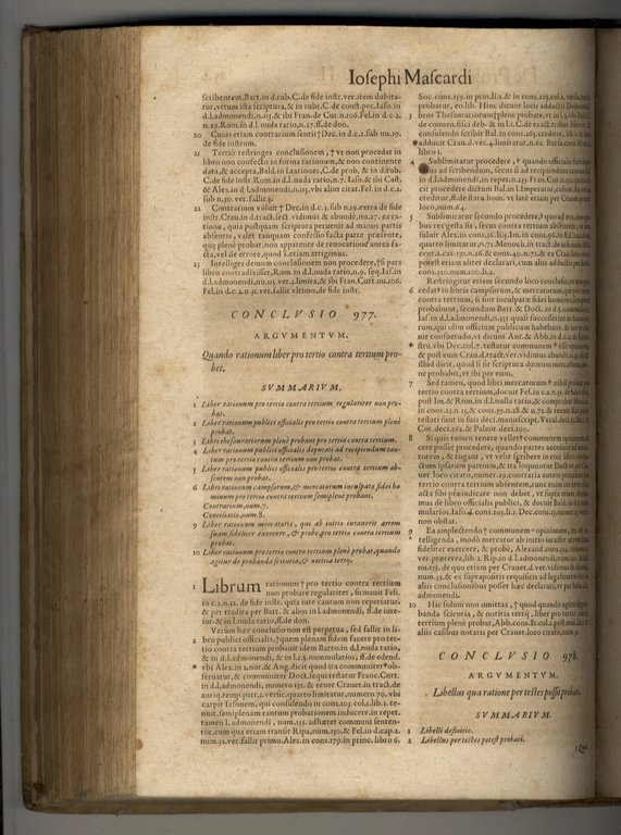 Iosephi Mascardi iurisconsulti Sarzanensis protonotarii apostolici [.] Conclusiones probationum omnium …