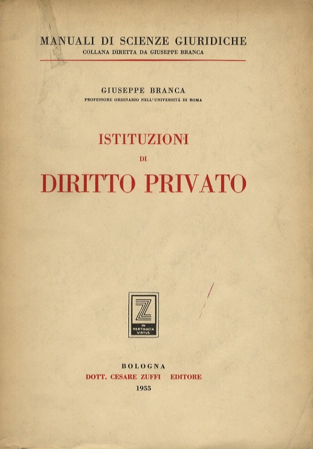 Istituzioni di diritto privato.