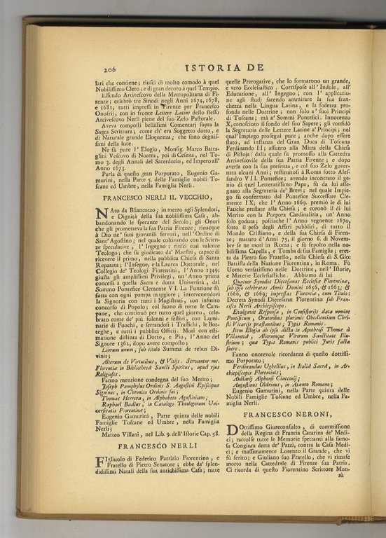 Istoria degli Scrittori Fiorentini.