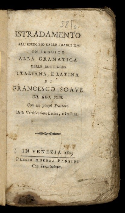 Istradamento all'esercizio delle traduzioni, in seguito alla Grammatica delle due …