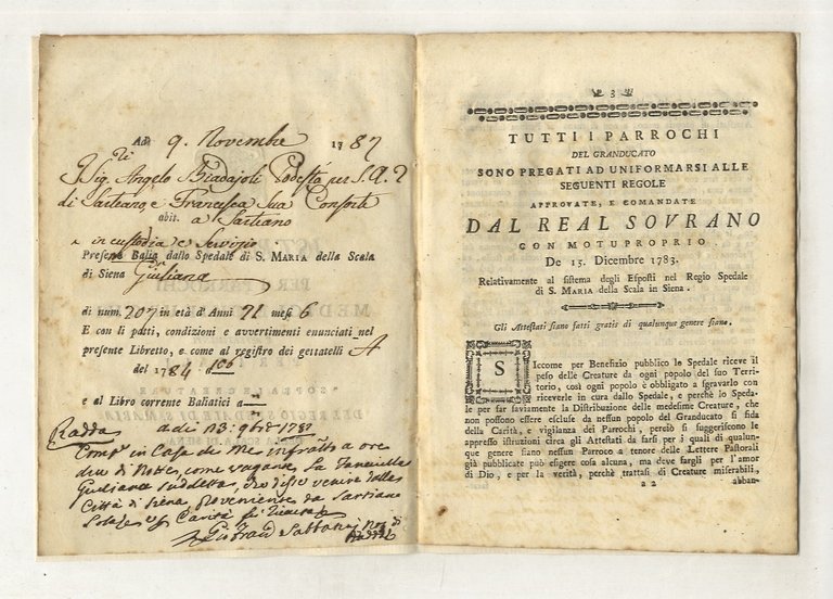 ISTRUZIONE per i parrochi, medici e chirurghi e avvertimenti per …