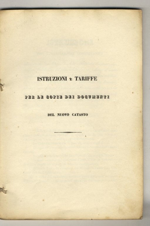 Istruzioni e tariffe per le copie dei documenti del nuovo …