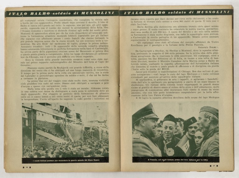 ITALO Balbo soldato di Mussolini.