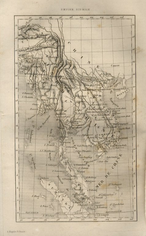 Japon, Indo-Chine, Empire Birman, Siam, Annam (ou Cochinchine), Penisule Malaise, …