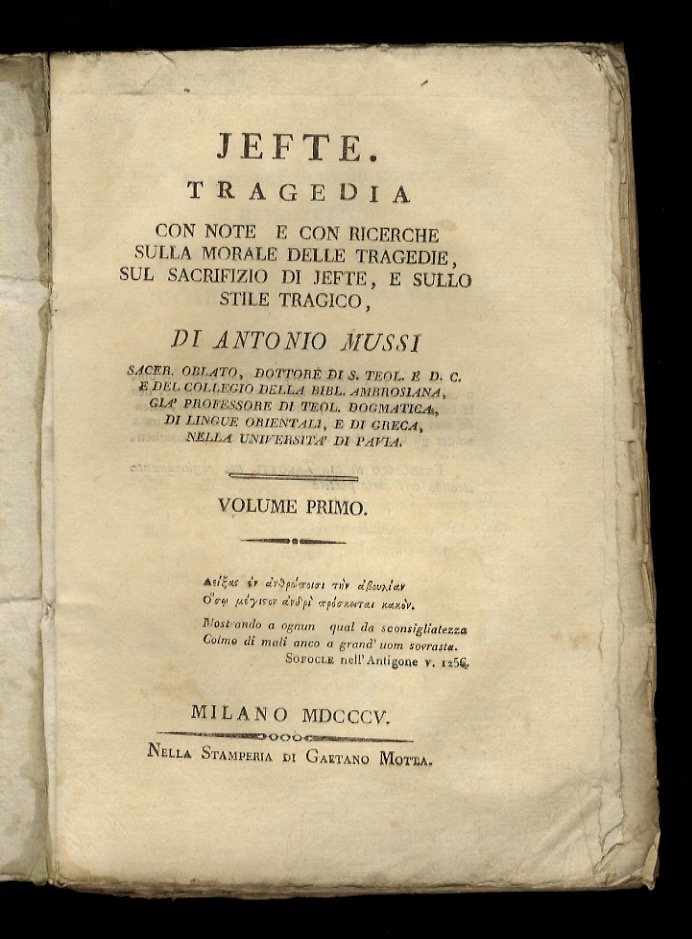 Jefte. Tragedia con note e con ricerche sulla morale delle …