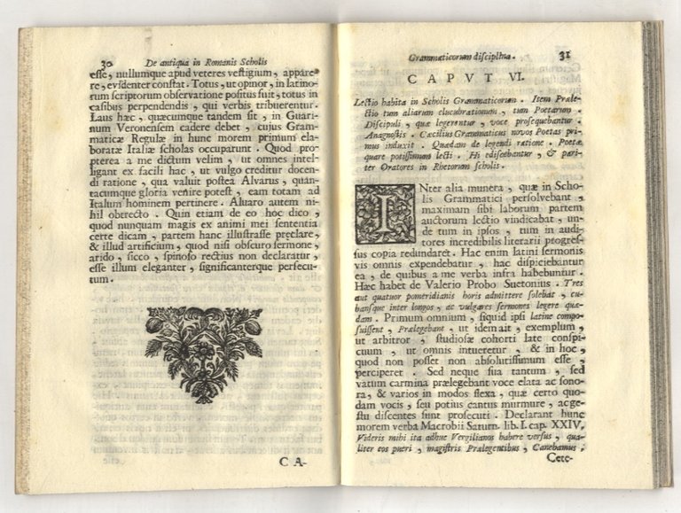 Joannis Olivae Rhodigini De antiqua in Romanis scholis grammaticorum disciplina …