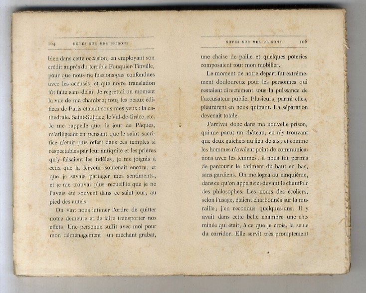 Journal des prisons de mon père, de la mère et …
