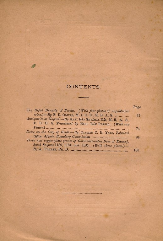 Journal of the Asiatic Society of Bengal. Vol. LVI, Part … | Immagine Gallery 2