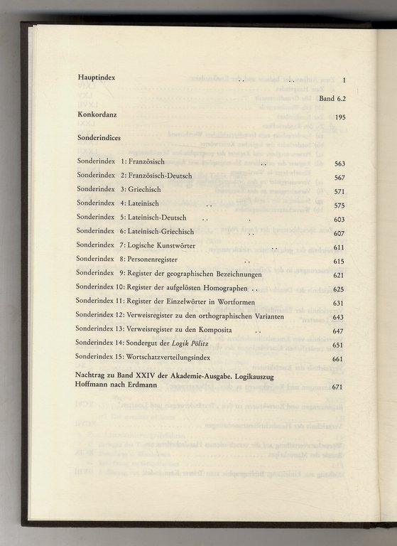 Kant-Index. Band 6: Stellenindex und Konkordanz zur “Logik Pölitz” Erstellt …