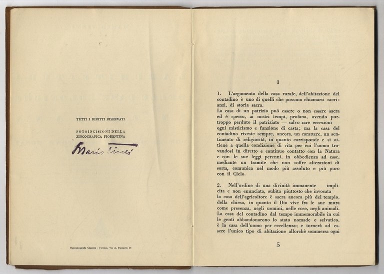 L'Architettura delle case coloniche in Toscana. Con 32 disegni di …