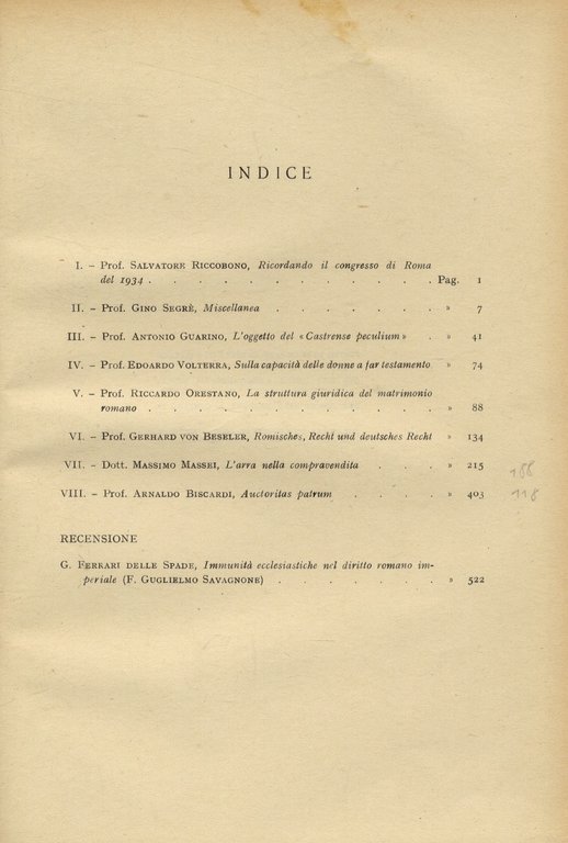 L'arra nella compravendita. (In: "Bullettino dell'Istituto di Diritto Romano «Vittorio …