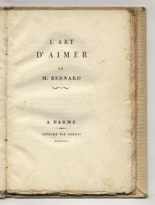 L'art d'aimer de m. Bernard.
