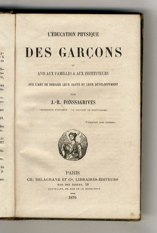 L'education physique des garçons, ou avis aux famille & aux … | Immagine principale