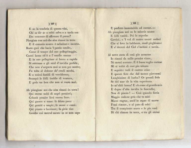L'eremo. Versi [a Giacomo Leopardi] di C.P. in morte di …