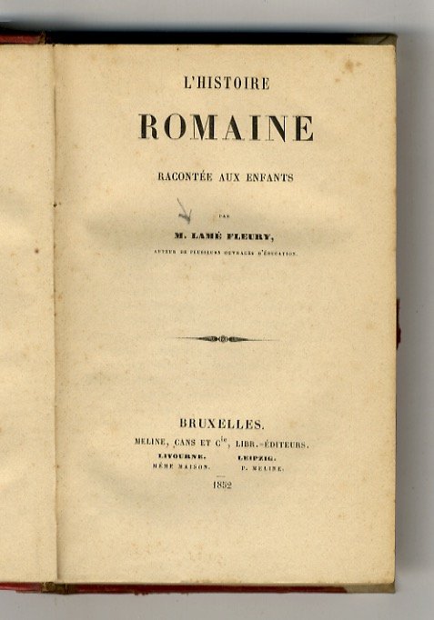 L'histoire romaine racontée aux enfants [.].