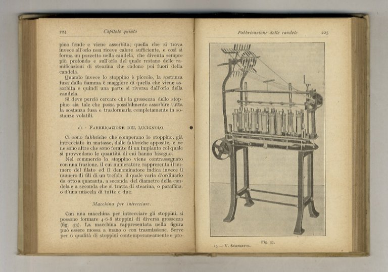 L'industria delle candele. Estrazione e purificazione della glicerina. Con 98 …