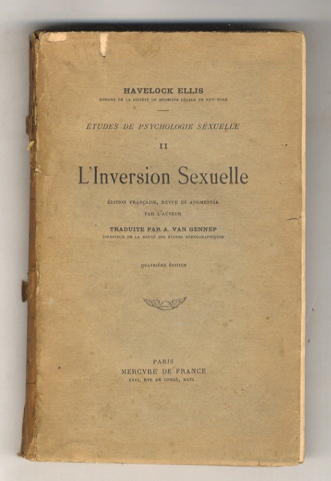 L'inversion sexuelle. Edition française, revue et augmentée par l'auteur. Traduite …