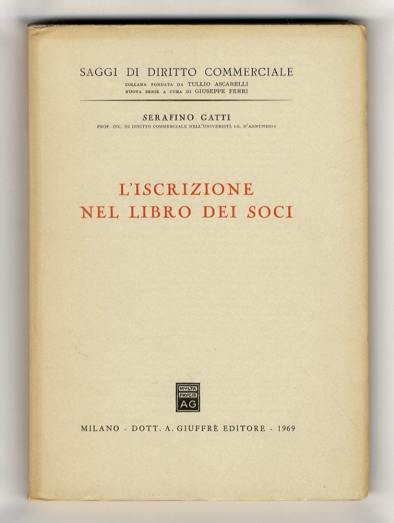 L'iscrizione nel libro dei soci.