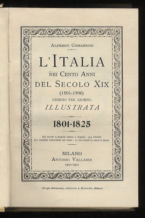 L'Italia nei cento anni del secolo XIX. Giorno per giorno …