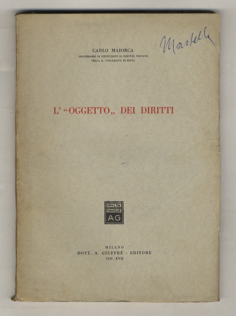 L' “oggetto” dei diritti.