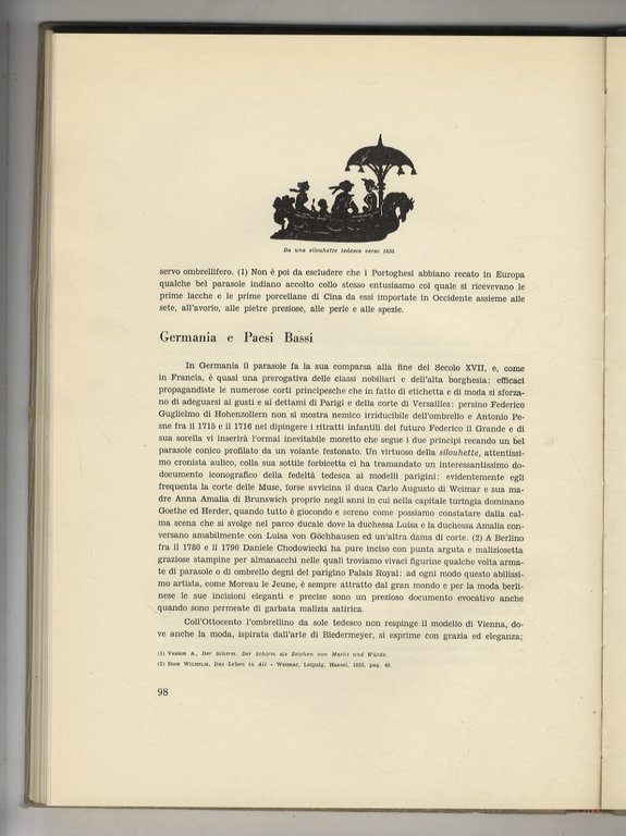 L'ombrello. Contributo alla Storia della Moda e del Costume. Note …