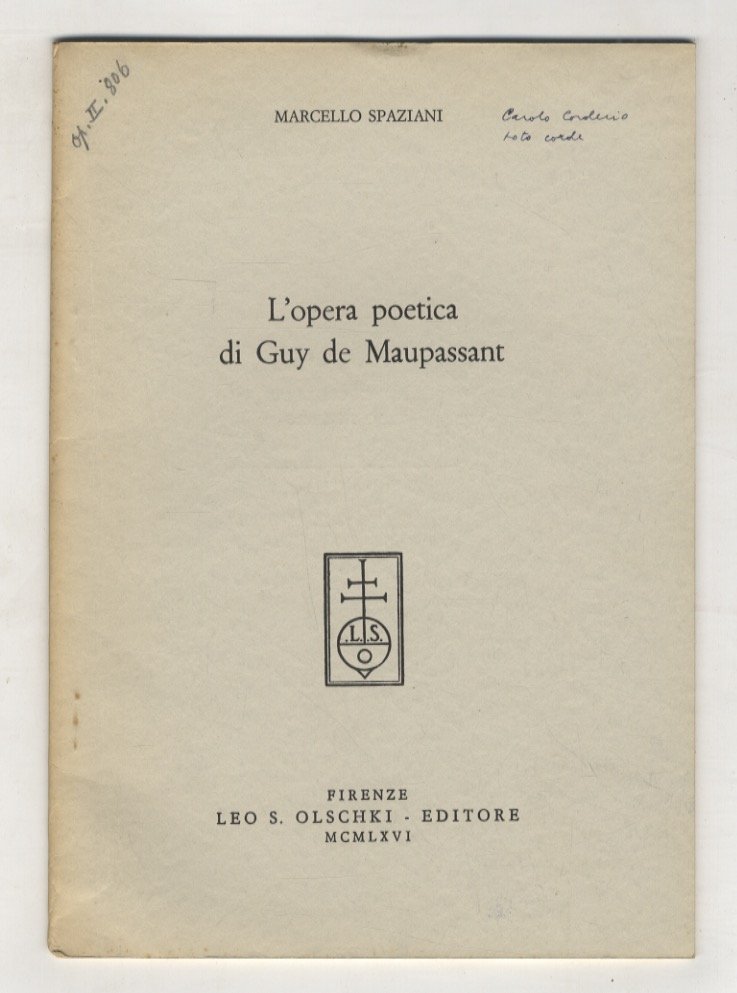 L'opera poetica di Guy de Maupassant.