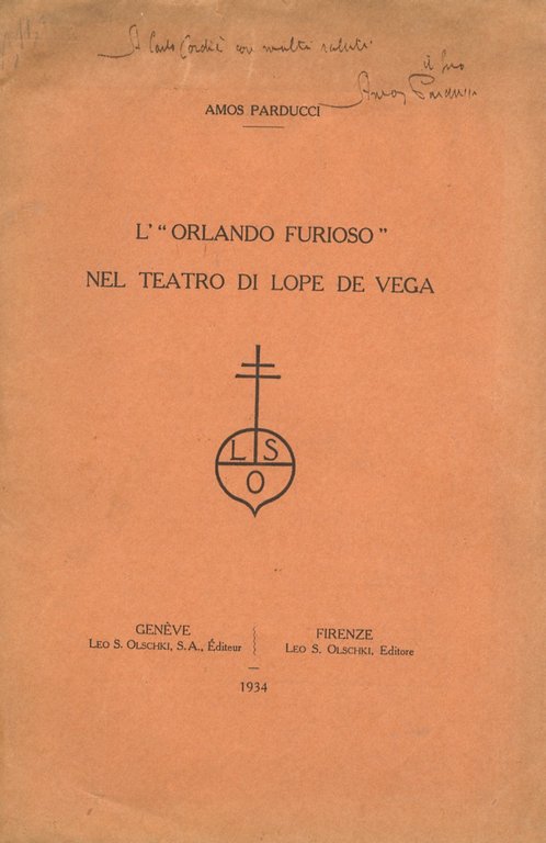 L'"Orlando Furioso" nel teatro di Lope de Vega.