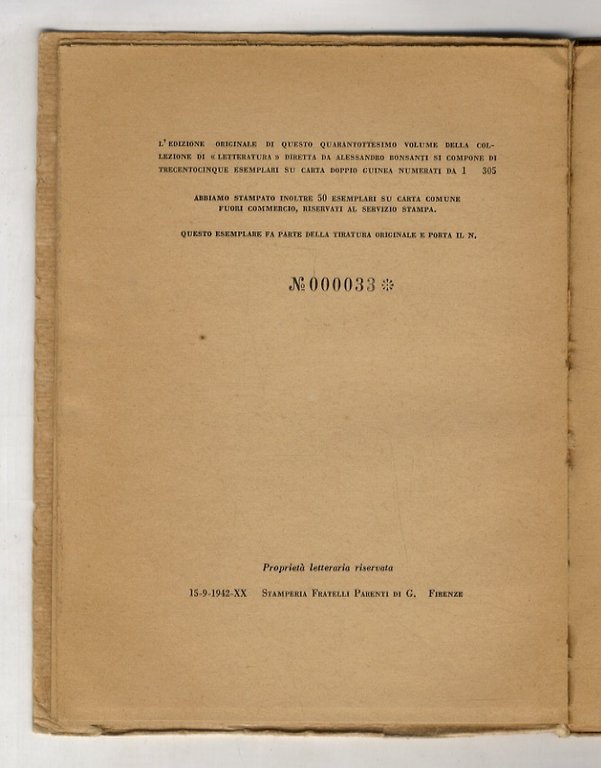 La barca. Seconda edizione modificata e accresciuta.