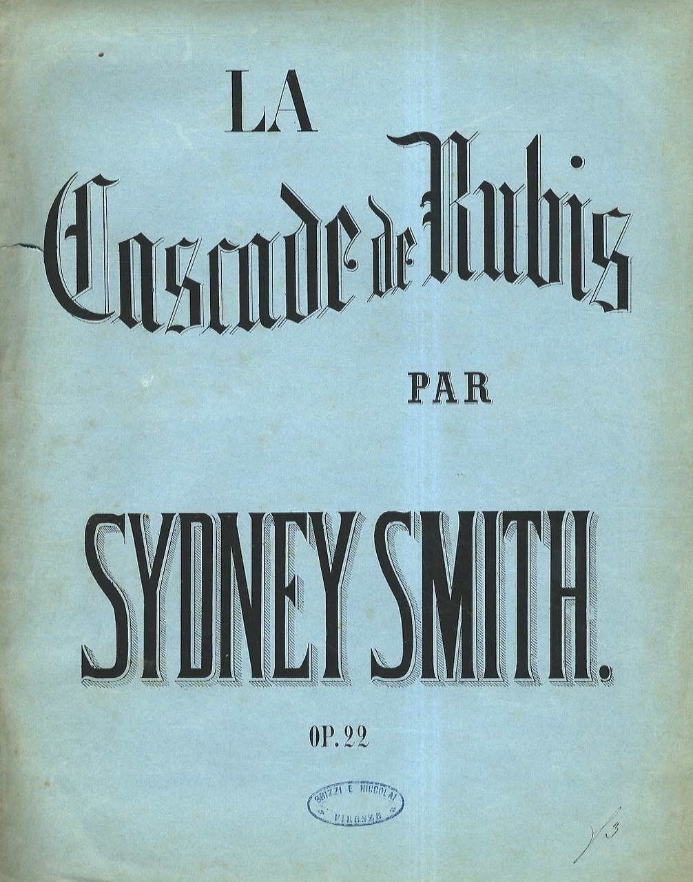 La Cascade de Rubis. Morceau élégant pour le piano. A …