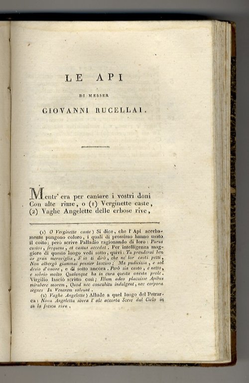 La coltivazione di Luigi Alamanni, e Le api di Giovanni …