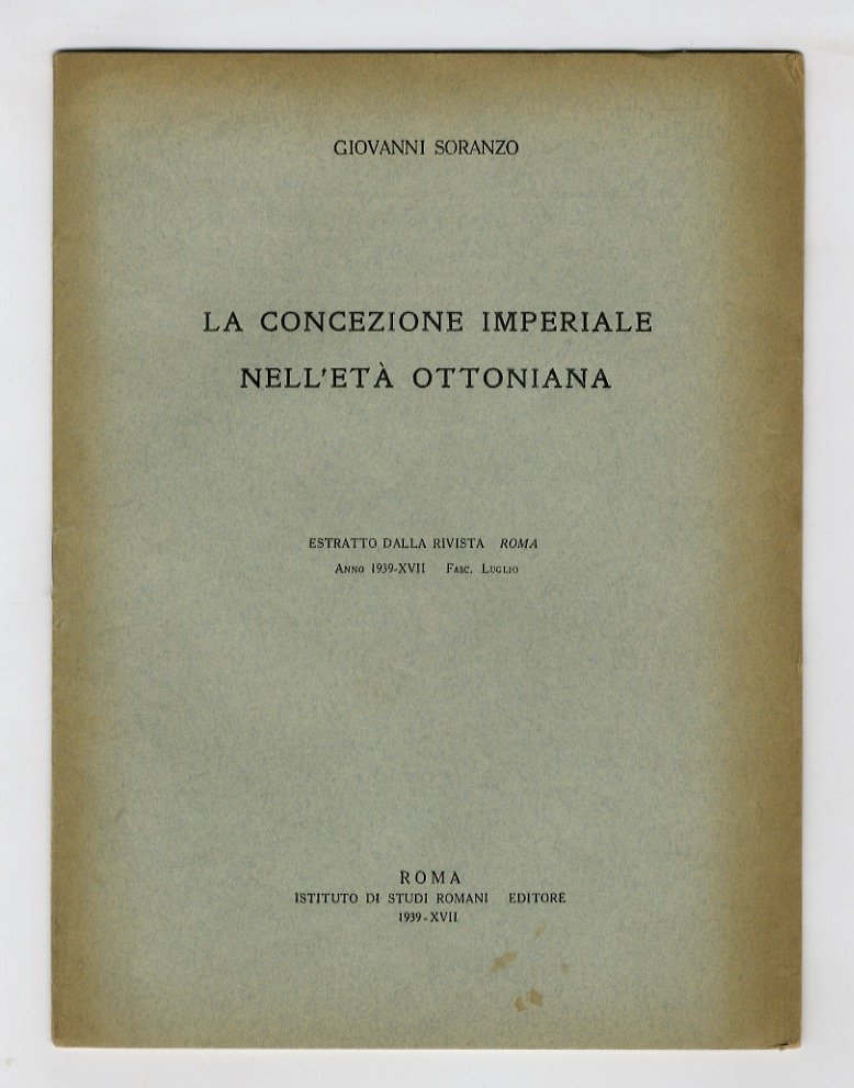 La concezione imperiale nell'età ottoniana.