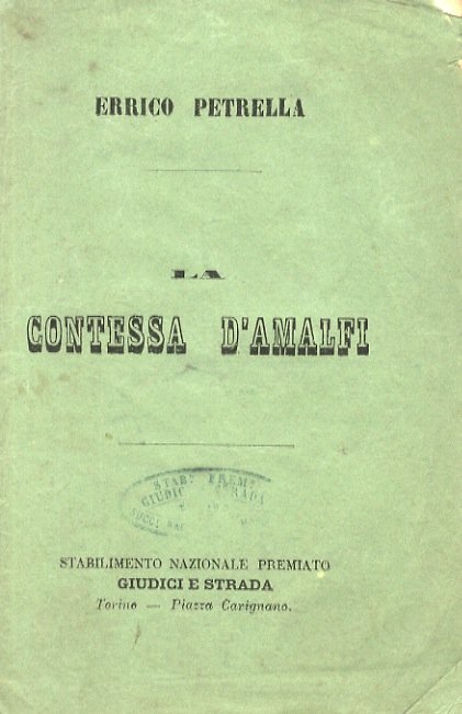 La Contessa d'Amalfi. Dramma lirico in 4 atti di Giovanni … | Immagine principale