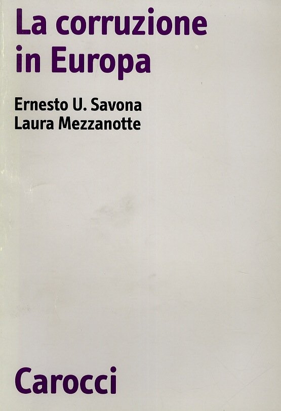 La corruzione in Europa.