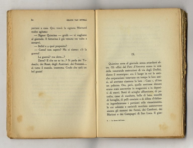 La danza dell'arco. Romanzo. Traduzione di M. Aurispa.