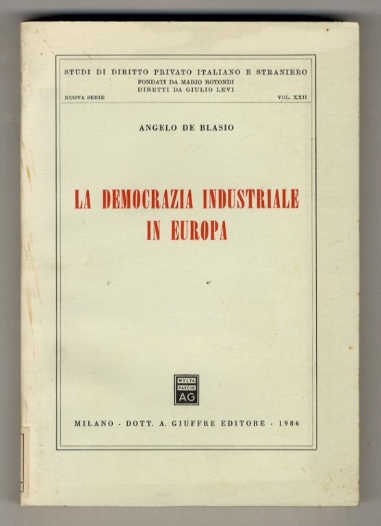 La democrazia industriale in Europa. | Immagine Gallery 2