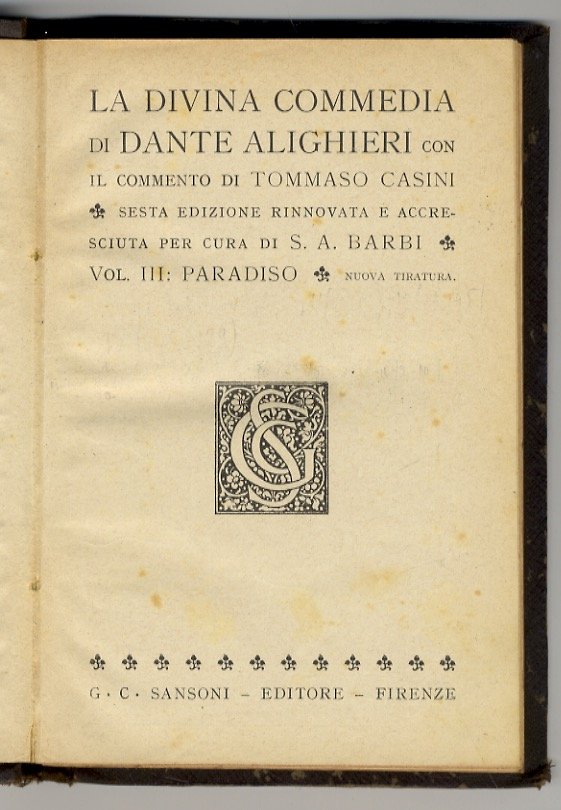 La Divina Commedia di Dante Alighieri, con il commento di …