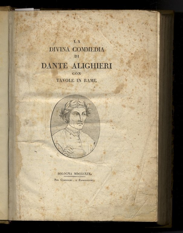 La Divina Commedia di Dante Alighieri con tavole in rame.
